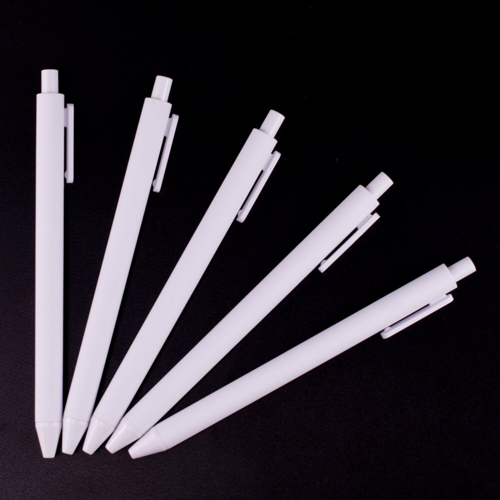 4 PCS 0.5mm balck ink Simple Black White Gel Pens student school and office Writing supplies papelaria