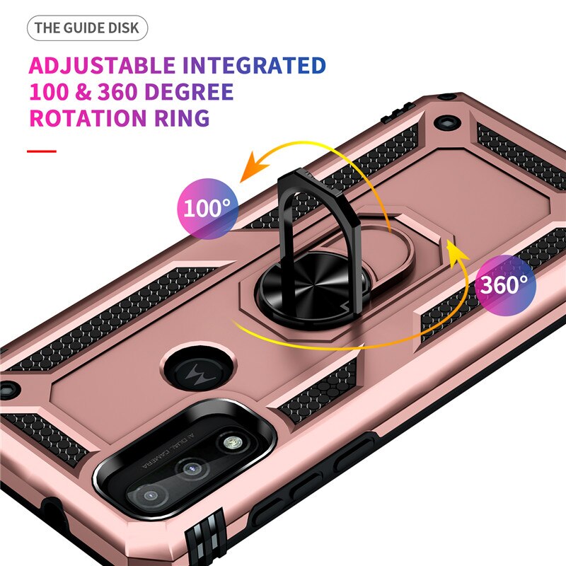 Per Motorola Moto G custodia pura armatura di lusso anello magnetico custodia per telefono per Moto G Cover posteriore con supporto per supporto puro