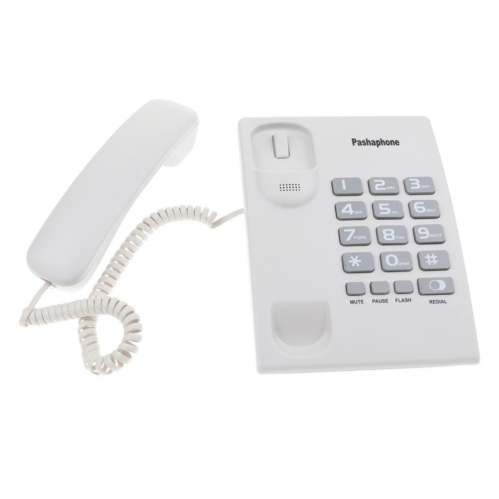Corded Telephone Dual Port Landline Phone Hanging Wired Wall Home Telephone Corded Business Phone