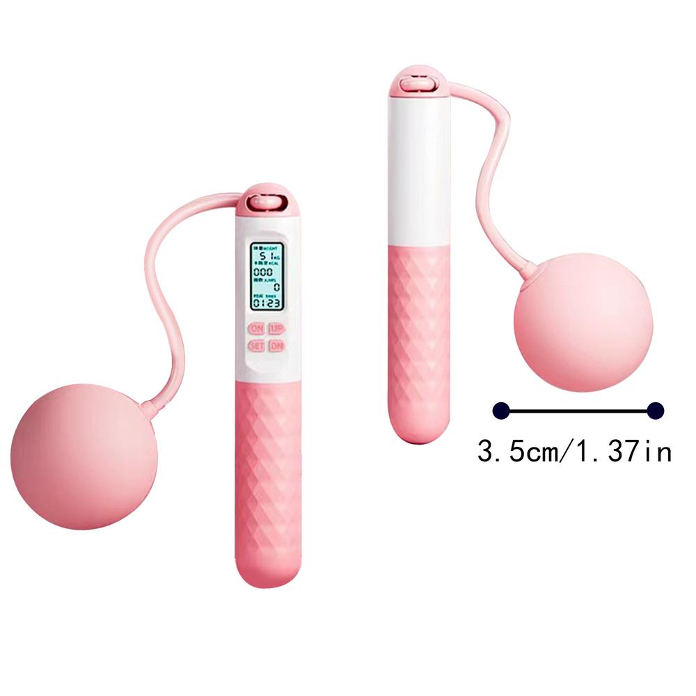 Cuerda de saltar ponderada, cuerda de saltar sin cuerda para Fitness con contador inteligente, cuerda de saltar inalámbrica para accesorios de Fitness: Morado