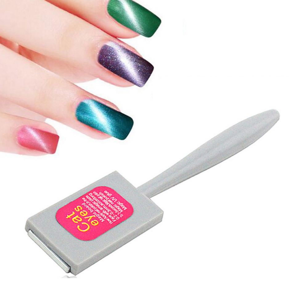 Sterk Effect Enkele Dubbele Hoofd 3D Kat Ogen Gel Magneet Stok Vernis Manicure Magic Strip Board Nail Gel Polish DIY Tool