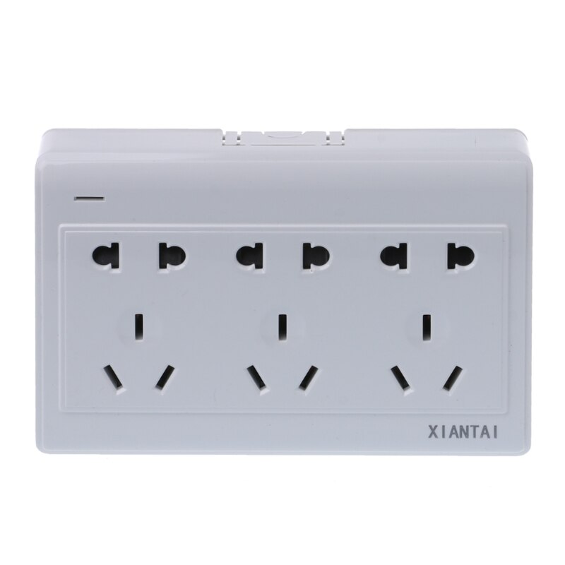 10A Surface Mounted 15 Poles Triple 2 Pins And 3 Pins AU Shutter Wall Socket