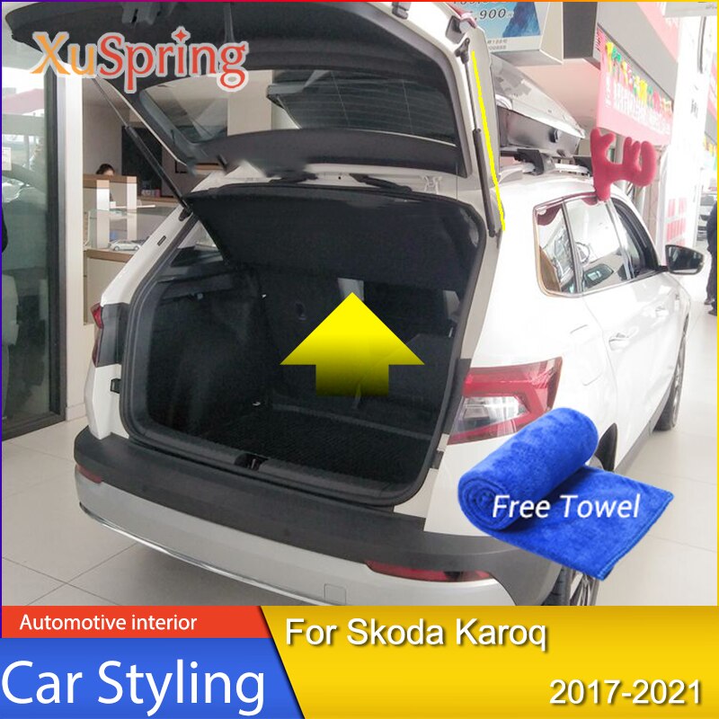 For Skoda Karoq 2022 Car Rear Tailgate Door Gas Shock Lift Strut Bars Support Rod Damper Spring Kit