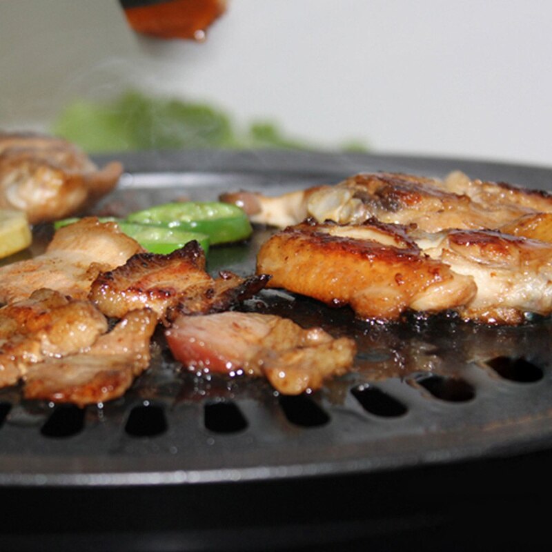Lmetjma koreansk grill grill røgfri komfur grill grill pan 13 '' grill native rock bøf kylling grill pan  kc0606-2