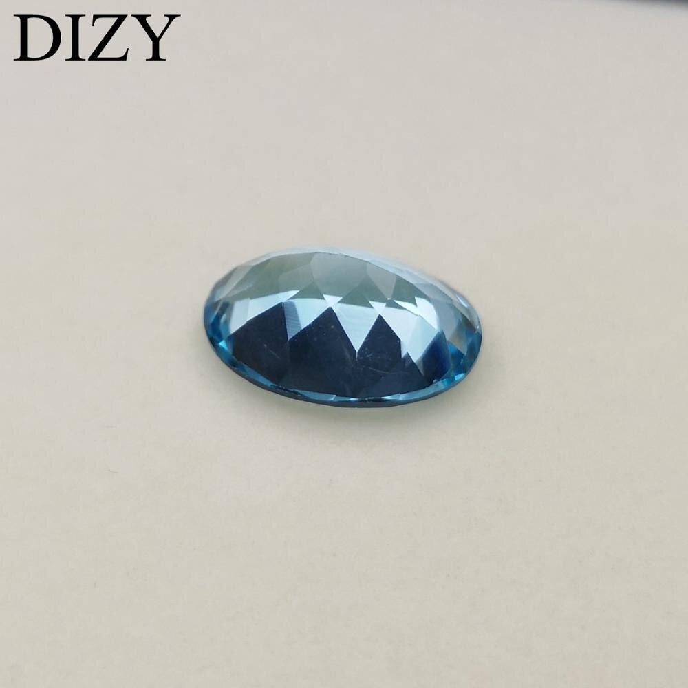 DIZY Sky Blue Topaz Ovale Gefacetteerde Cut 13*18mm 14.5Cts Natuurlijke Losse Edelsteen Voor Zilver en Goud diy sieraden Montage