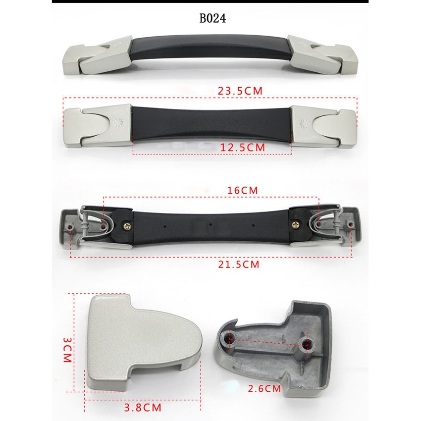 B014-B030 Replacement Suitcase Luggage Handle Grip Spare Fix Holders Box Pull Carry Strap Luggage Repair Accessories