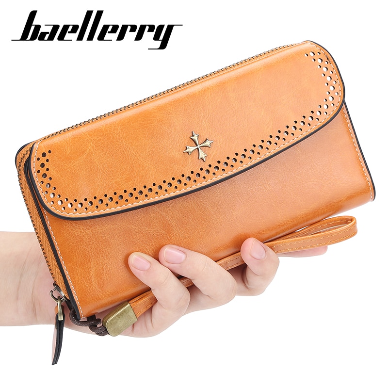 Baellerry nieuwste portemonnee dames slank pu leren dames portemonnee huishoudster dames portemonnee telefoon portemonnee