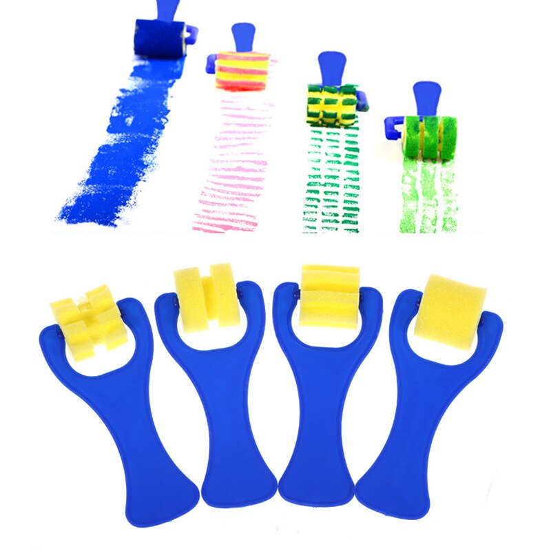 Graffiti Art Drawing Painting Supplies School Stationery Supplies Rotate Spin Sponge Foam Painting Roller Brushes