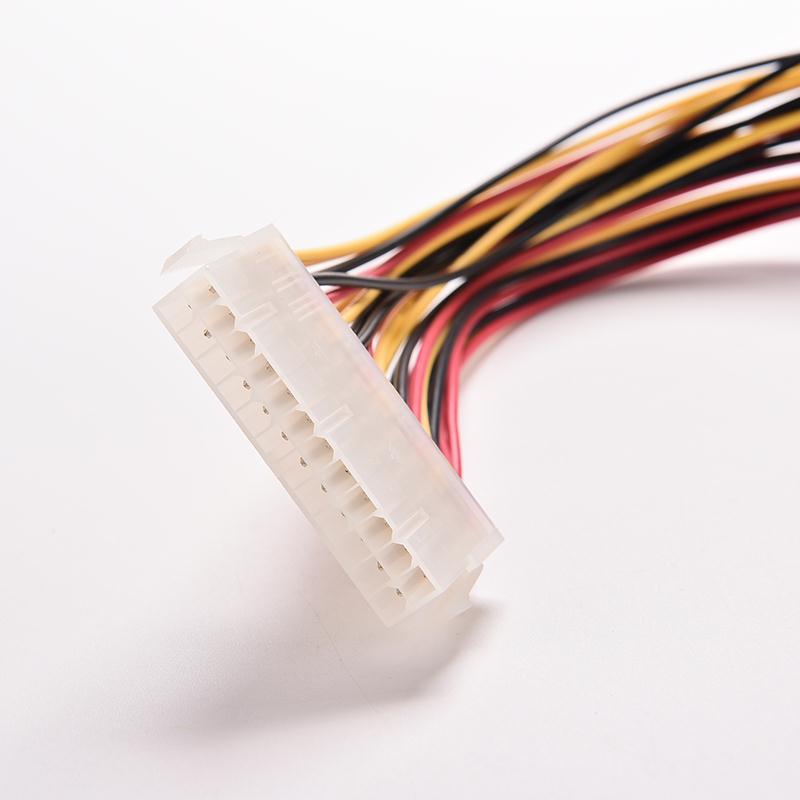 30CM ATX 24 broches mâle à 24Pin femelle câble d'extension d'alimentation interne PC PSU TW fil de connecteur d'alimentation