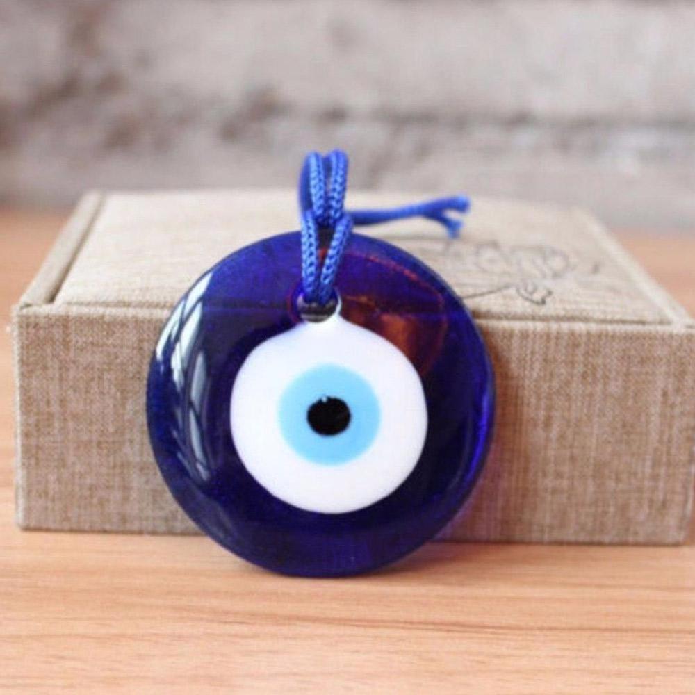 Shellhard lucky tyrkisk blå glas onde øje amulet trendy hængende charms bil kontor væg dekoration indretning