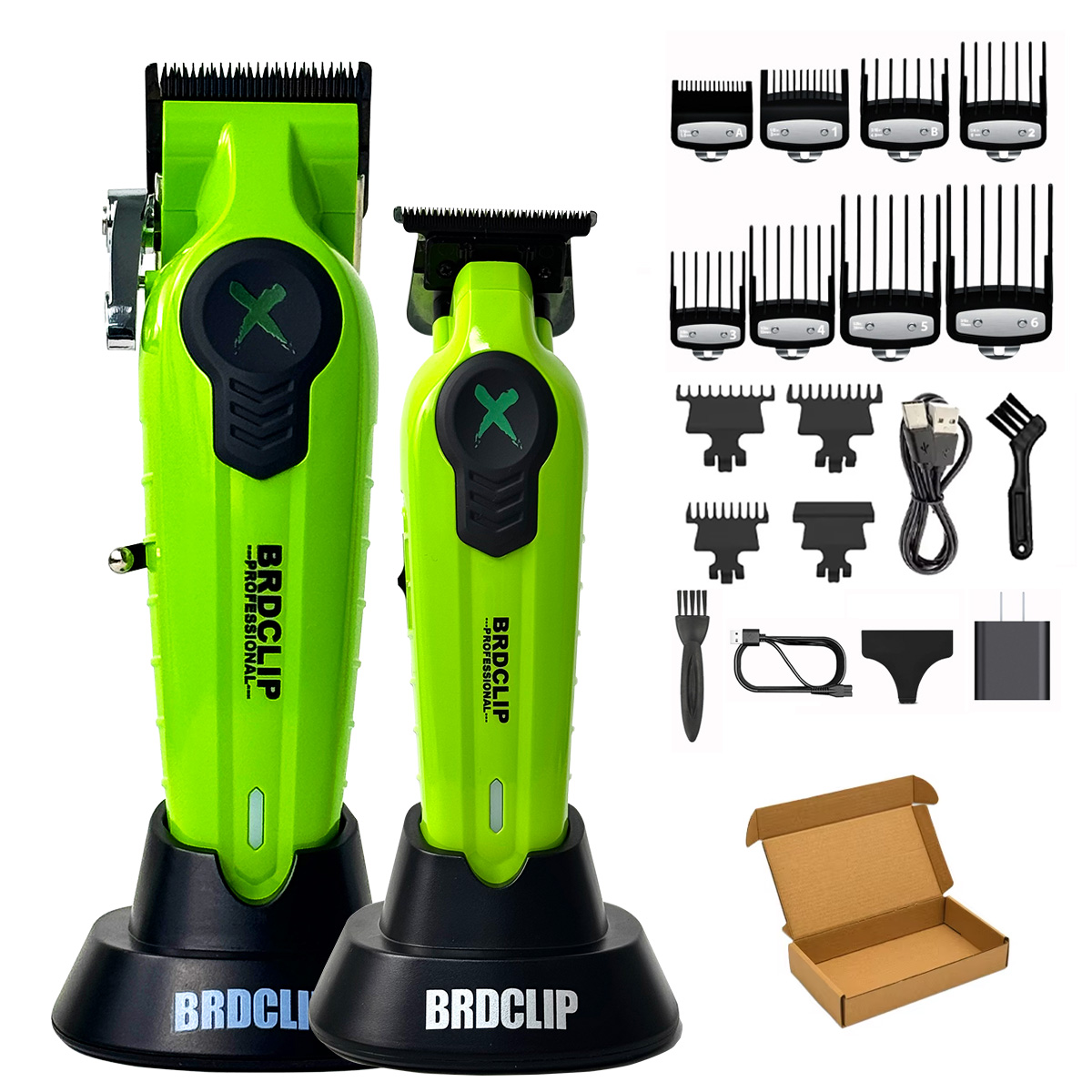 BRDCLIP FA1C NEUE 7500RPM Barber Professionelle Haarschneidemaschine Hochgeschwindigkeitsmotor 2500mAh Elektrische Trimmer DLC Klinge mit Basis