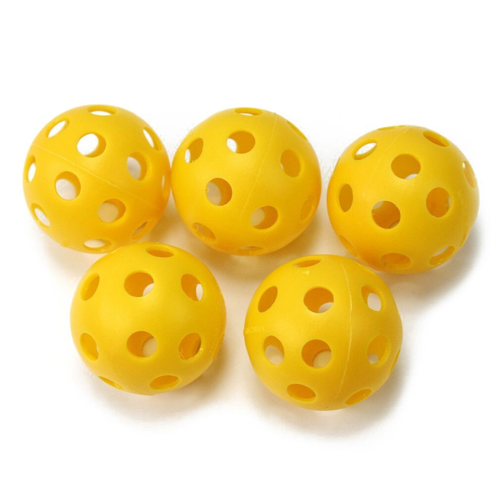 Pelotas de Golf huecas con flujo de aire de 3 uds, pelotas de entrenamiento de plástico para práctica de Golf