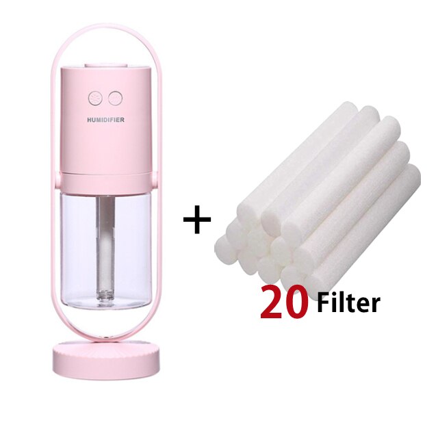 200ml Mini Luftbefeuchter Elektrische Aroma Öl Diffusor USB Kühlen Nebel Spritzgerät Luft Reiniger mit Bunten Nacht Licht für Mini xiaomi: P FilterX20