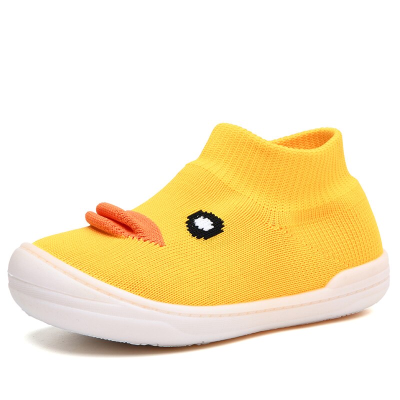 Drenge piger søde små gule and sokker sko pige sko børn fodtøj afslappet baby sokker sko unisex: Gul / 11.5