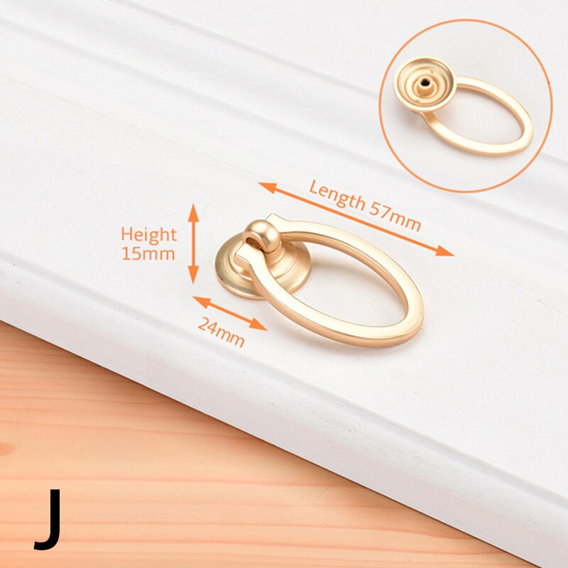Neue goldene schrank tür schublade verborgen schnalle kupfer draht zeichnung nachahmung kupfer kleiderschrank zink legierung einzigen See griff: J