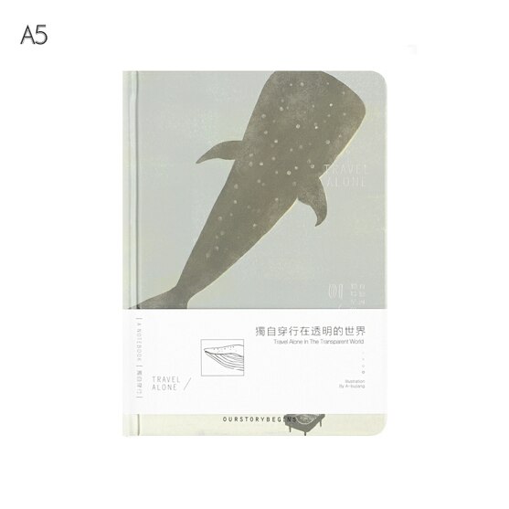 Carnet de notes «voyage seul», carnet de notes à couverture rigide, papiers artistiques vierges, Agenda quotidien, étude, carnet de notes, papeterie, pour bureau: B Notebook