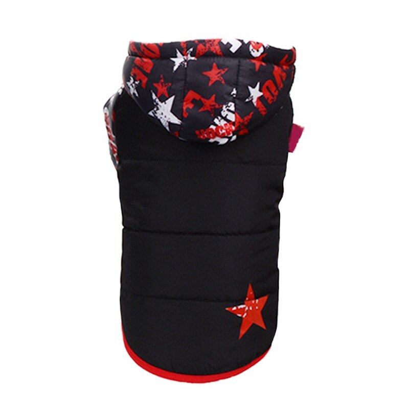 Dog Warm Hooded Coat Pet Winter Cotton Padded Jumpsuit Hooded Jacket With hat dogs Husky German shepherd