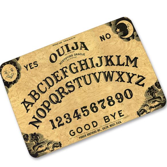 Funny Ouija Board Spirit Board Door Mat for Bathroom Kitchen Classic Spirit Talking Board Entry Floor Doormat Rug Carpet Decor