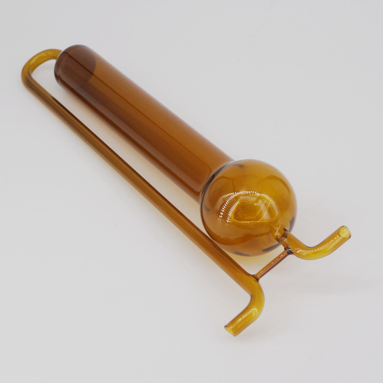 75ml Lab Brown Glass Porous Absorbing Tube U-shape Gas Sampling Bottle Glassware