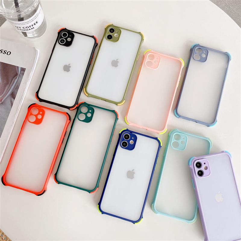 Telefoon Case Voor Xiaomi Redmi Note K20 9T 7 Pro Anti-Val Shockproof Matte Transparante Snoep Kleuren Soft tpu Silicone Case Cover