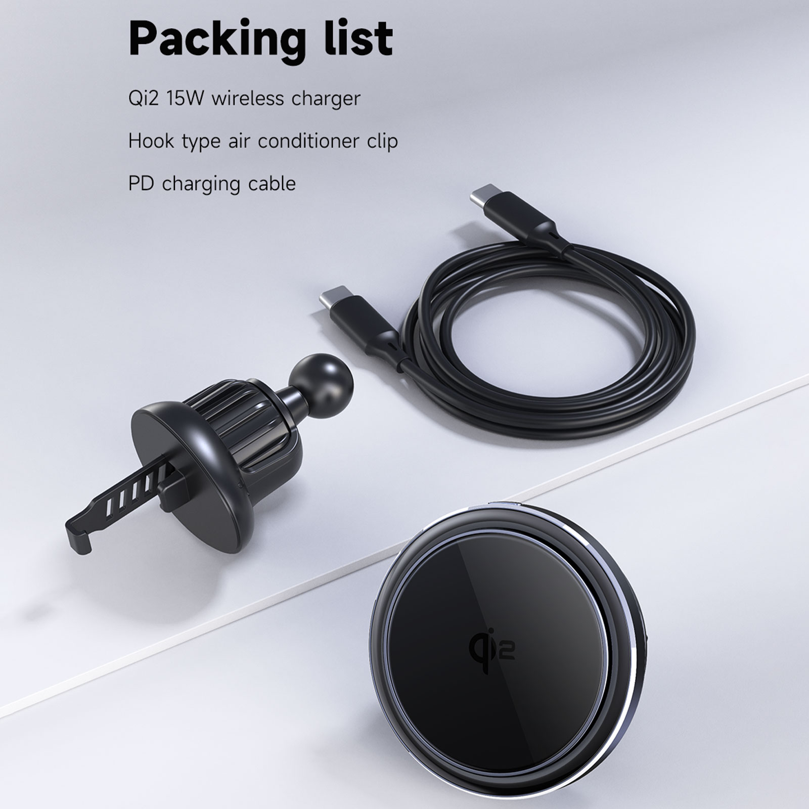 Chargeur sans fil magnétique Qi2 pour iPhone, support de téléphone de voiture, semi-conducteur, réfrigération, charge rapide 15W, 12, 13, 14, 15, 16: Default Title