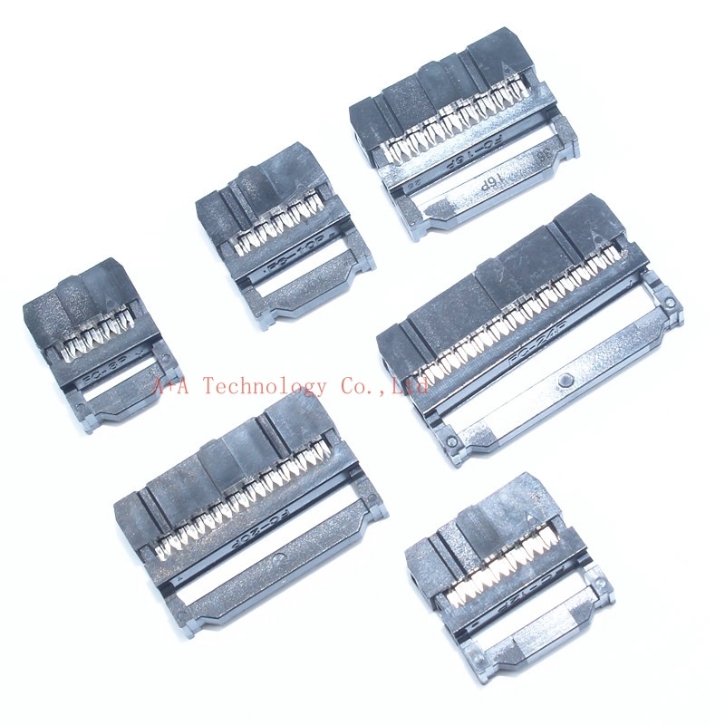 10 set FC-6P FC-8P FC-10P FC-12P FC-14P FC-16P FC-20P IDC Socket 2x5 Pin Dual Rij Toonhoogte 2.54mm IDC Connector 10-pin kabel socket