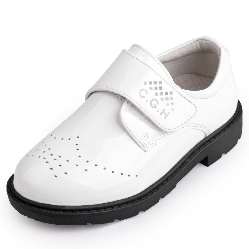 Lederen Schoenen Voor Kinderen Jongens Bruiloft Schoenen Herfst Zwarte School Schoenen Student Prestaties Casual Flats Mocassins Kind Jongen