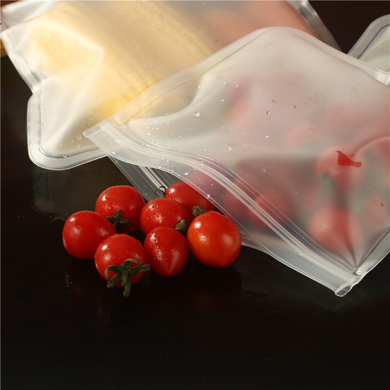 Wielorazowe worki na żywność Ekologiczne plastikowe torby Torby robić pakowania próżniowego Przechowywanie w kuchni Warzywa Owoce Utrzymanie świeżości Silikonowe uszczelnienia