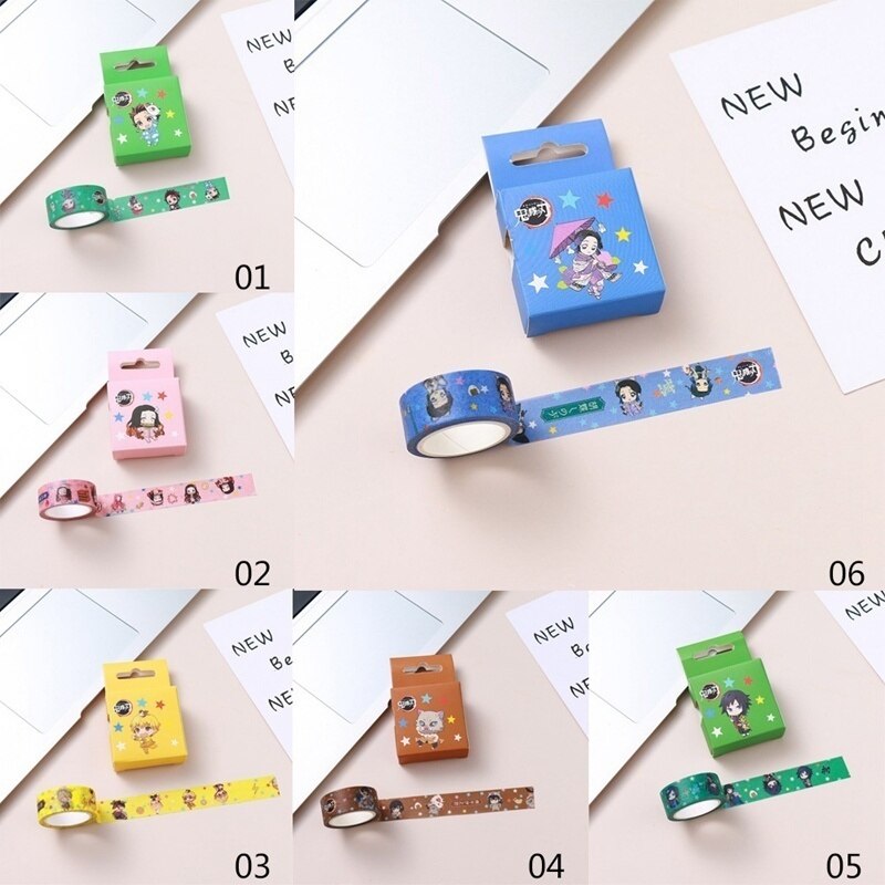 2 pieces/set of cartoon tape paper label sticker decorative Diy scrapbook masking office school supplies