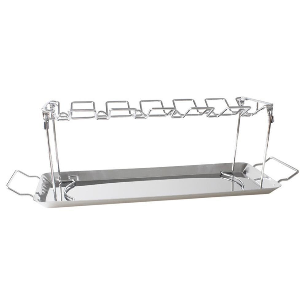 Chicken Wing Leg Rack For Grill Smoker Oven Stainless Vertical Stand Roaster Safe Steel BBQ In Barbecue Accessories Q3D1: B