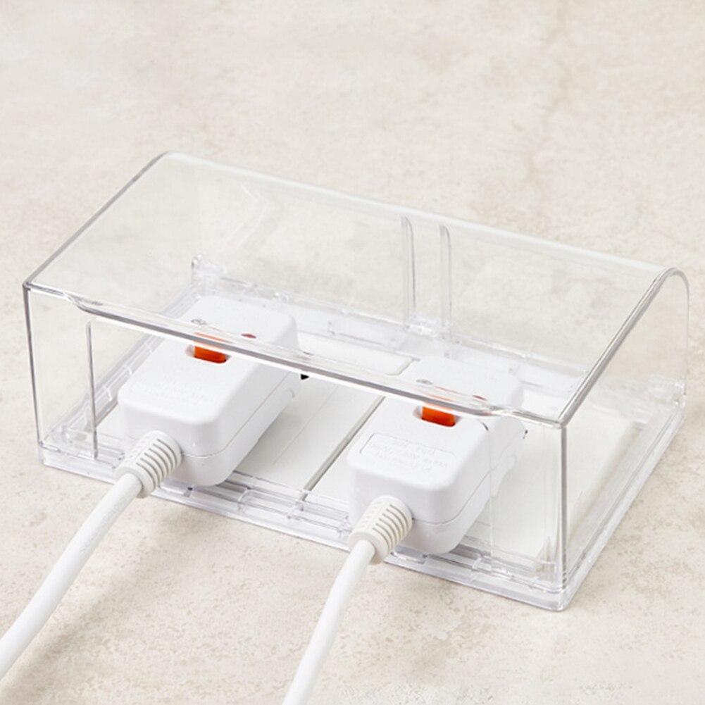 Gniazdko ścienne pudełko ochronne osłona przeciwpyłowa domowe wodoodporne wieczko na zatrzask pudełko z przykrywką robić domu kuchnia toaleta łazienka