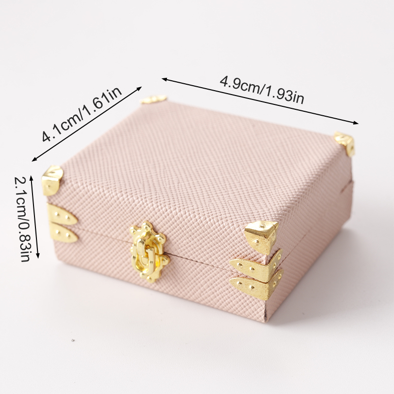 Mini maleta en miniatura para casa de muñecas, caja de equipaje de cuero Vintage, caja de almacenamiento, decoración de modelo para el hogar, decoración de escritorio de microescena, 1:12: Verde claro