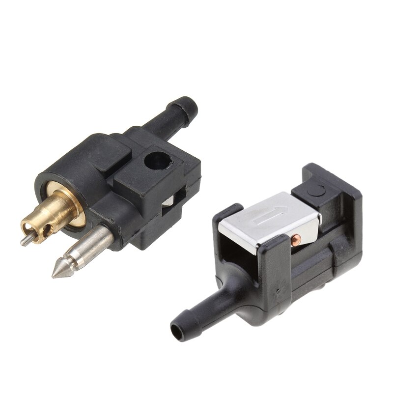1 Pcs Outboard Engine Fuel Line Connector Gasoline & 1 Pcs Female Engine Side Motor Fuel Pipe Fuel Line Connector: Default Title