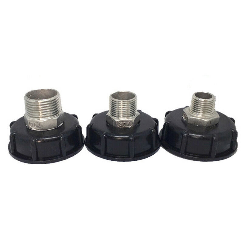 60mm Gewinde IBC Wassertank Adapter Garten Armaturen Ersatz 1/2 "3/4" 1 "Kunststoff Für IBC Container Abfluss Stecker S60x6