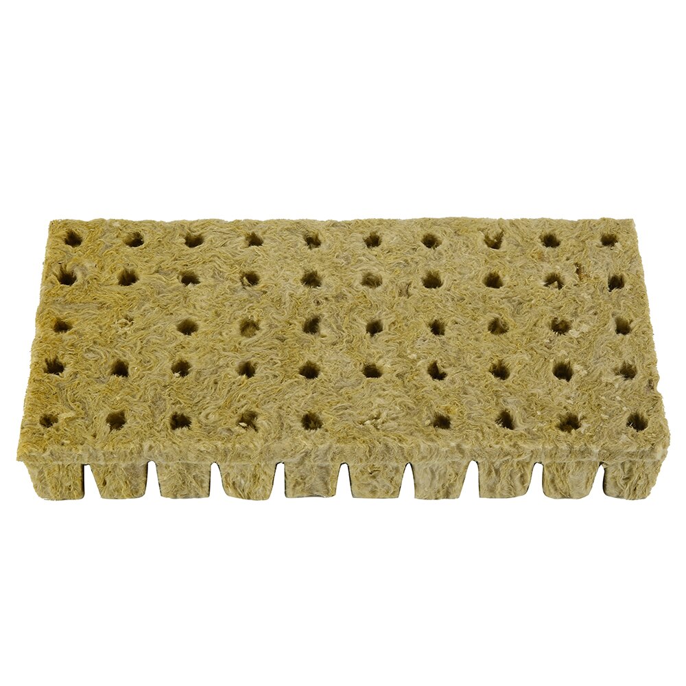 50Pcs Rockwool Block Seedling Sheet Root Growing Box Propagation Seed Raising Soilless Cultivation Hydroponic Rockwool Cubes: Default Title