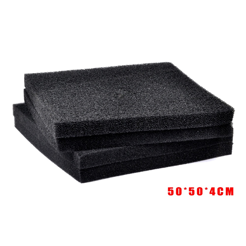 Filtro biológico de algodón de 2/4/5cm 50x50, estanque de espuma para acuario, tanque de peces, almohadilla de esponja, filtro de esponja para el Medio Ambiente de filtración primaria: 50 50 2CM / Micropore