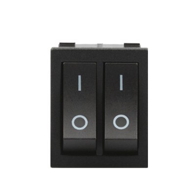 1pcs On-Off KCD8-212N KCD2 6Pin Black Red Boat Car Rocker Switch 16A 250V 20A 125V AC Button 6P 24*30mm 24x30 KCD3-606 KCD3-2: Black