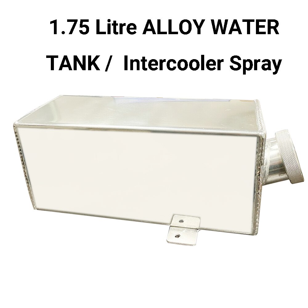 Universal 1.75 Litre ALLOY WATER TANK / Intercooler Spray Water Bottle- washer / water injection