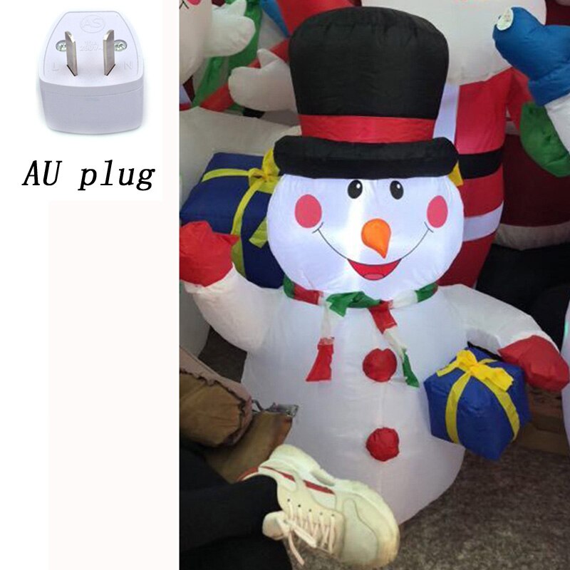 120cm Air Aufblasbare Santa Claus Schneemann Outdoor Luftdurchblasen Weihnachten Dekoration Figur Kinder Klassische Kinder Spielzeug: AU plug