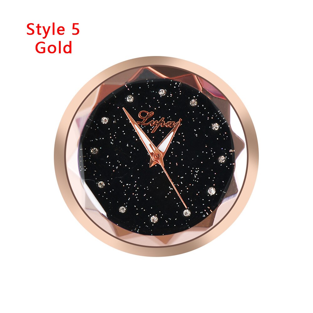 1PC Mini Auto Ornament Klok Stick-On Quartz Analoge Horloge Auto Styling Interieur Decoratie Tool Accessoires: gold 5