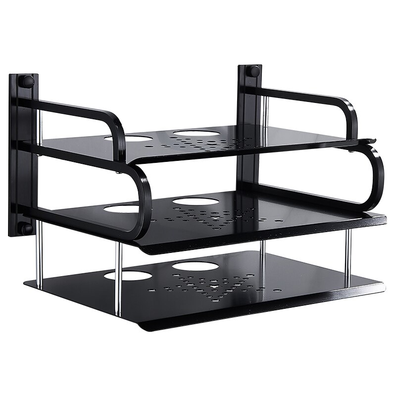 Metal Wall Mounting Wireless Wifi Router Boxes/TV Set-Top Box/DVD Player Stand/Telephone Holder Rack Shelf Bracket WJ506