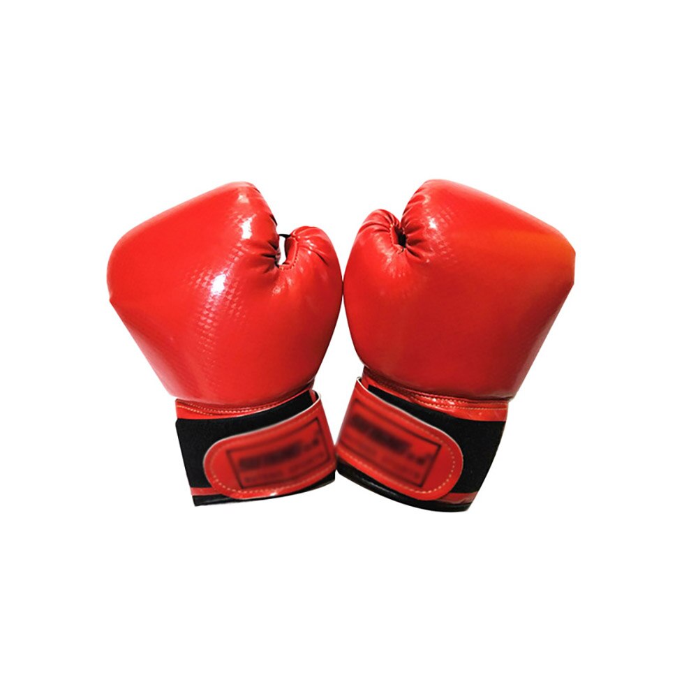 Kick Boxing Gloves for Men Women PU Karate Muay Thai Guantes De Boxeo Free Fight MMA Sanda Training Adults Kids Equipment: red