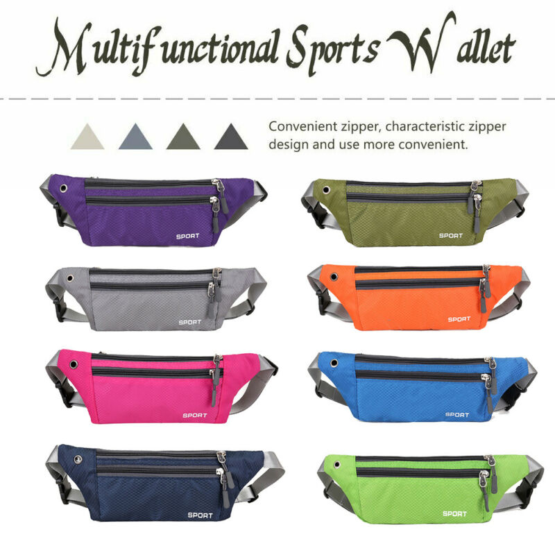Sport midjeväska herr universell fanny pack portabel avslappnad multifunktions heuptas handväska