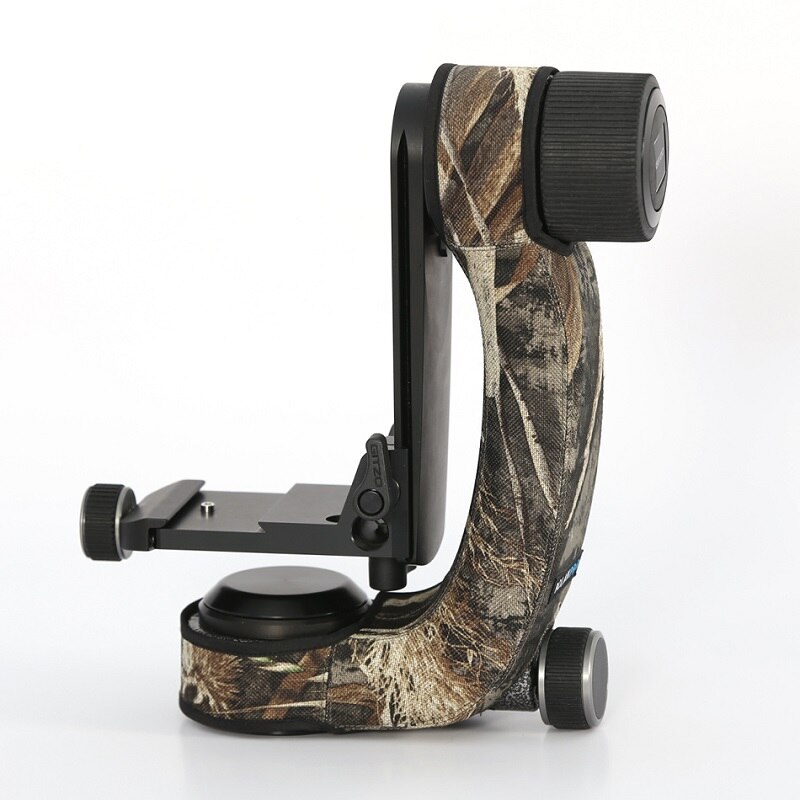 ROLANPRO osobowość głowica statywu z długimi rękawami moro/etui robić Gitzo GHFG1 głowica Gimbal teleobiektyw ptak strzelanie fotografia Obudowa