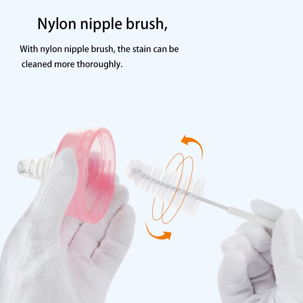 5Pcs/Set Baby Bottle Brushes Brush 360-degree Rotating Head Cleaning Sponge Cup Brush Kit For Baby Bottle Washing Cleaning Tools
