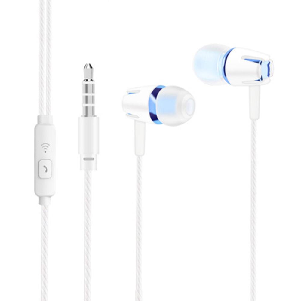 Wired Headphones In-ear Earphone Heavy Bass 3.5mm Plug Gaming Headset for Xiaomi Samsung Phones/PC/Laptop Accessories: Blue