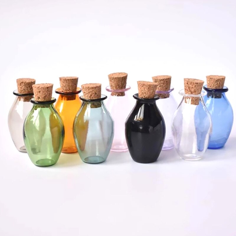 Mini Glazen Flessen Kurk Kleine Lege Glazen Fles Met Kurk Decoratieve Wens Glazen Potten Bruiloft Containers Craft