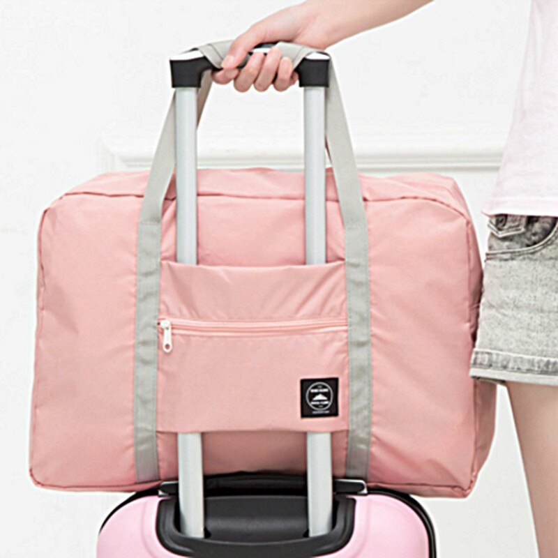 Nylon sammenklappelig rejsetaske unisex stor kapacitet taske bagage kvinder vandtætte håndtasker mænd rejsetasker