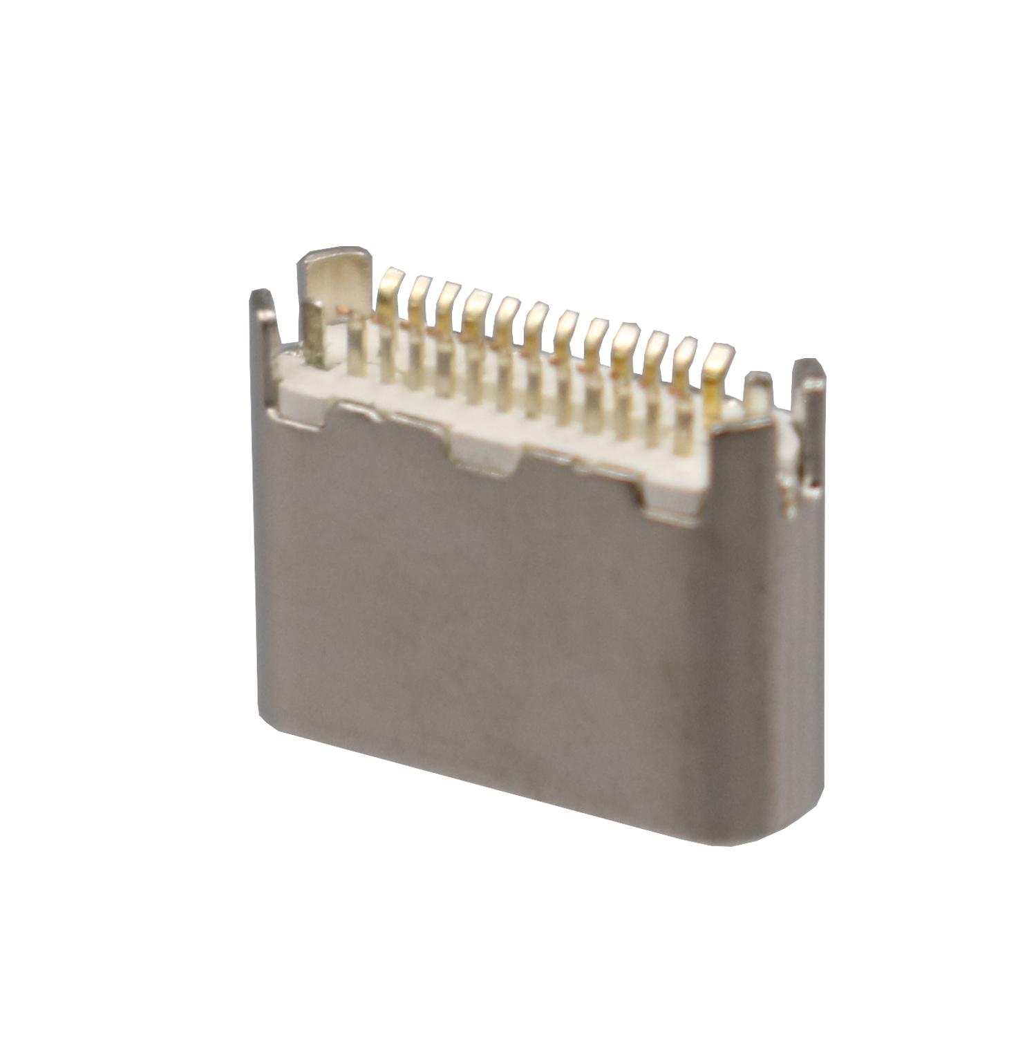 5 pièces USB 3.1 Type C Ultra court 24Pin femelle prise PCB connecteur de soudure