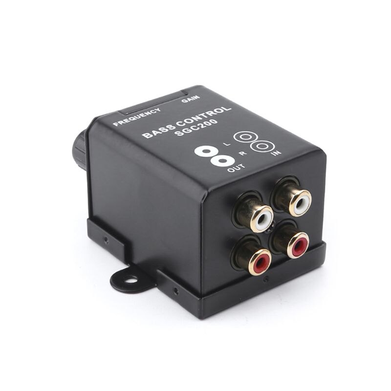 Car Regulator Amplifier Bass Subwoofer Stereo Equalizer Controller 4 RCA